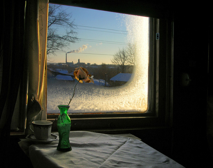 Рисунок из окна поезда